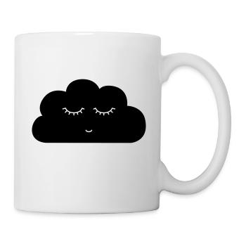 Cloud with sleeping face - Mug - white - Right