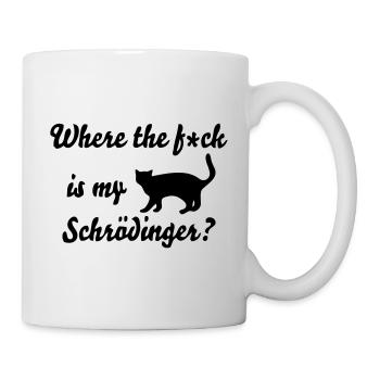 Chat de Schrödinger - Mug blanc - blanc - Droite