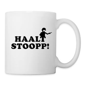 Halt Stopp 2 - Tasse - Weiß - Rechts