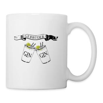 Gebrueder GIN (Gin and Tonic for Bros) - Tasse - Weiß - Rechts