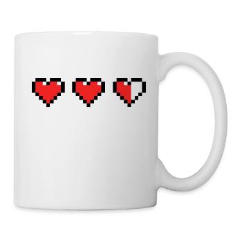 Pixel Herz - Tasse - Weiß - Rechts