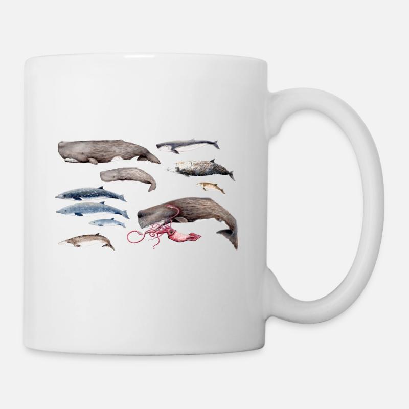 Pottwale und Schnabelwal - Pottwale & Schnabelwal - Tasse - Weiß