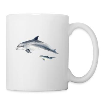Großer Tümmler - Grand Dauphins - Tümmler - Tasse - Weiß - Rechts