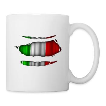 Italy flag torn 017 - Mug - white - Right