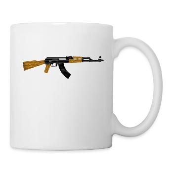criminal gangster criminal gun pistol weapon bul - Mug - white - Right