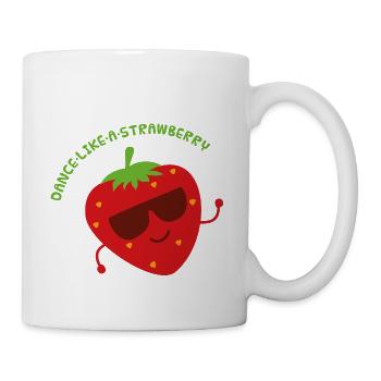 Dancing strawberry - Mug - white - Right