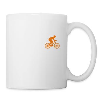 Evolution Fahrrad Bicycle Radsport Geschenk cool - Tasse - Weiß - Rechts