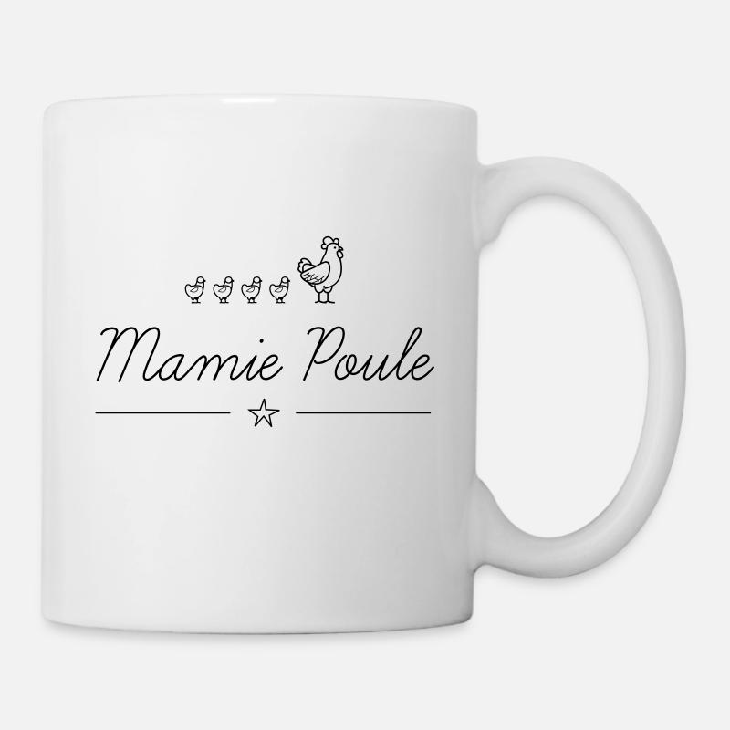 Mamie poule - Mug blanc - blanc