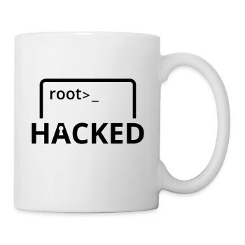 Hacked hacker computer scientist computer programmer - Mug - white - Right