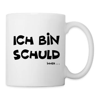 Ich bin schuld lustiger Spruch - Tasse - Weiß - Rechts