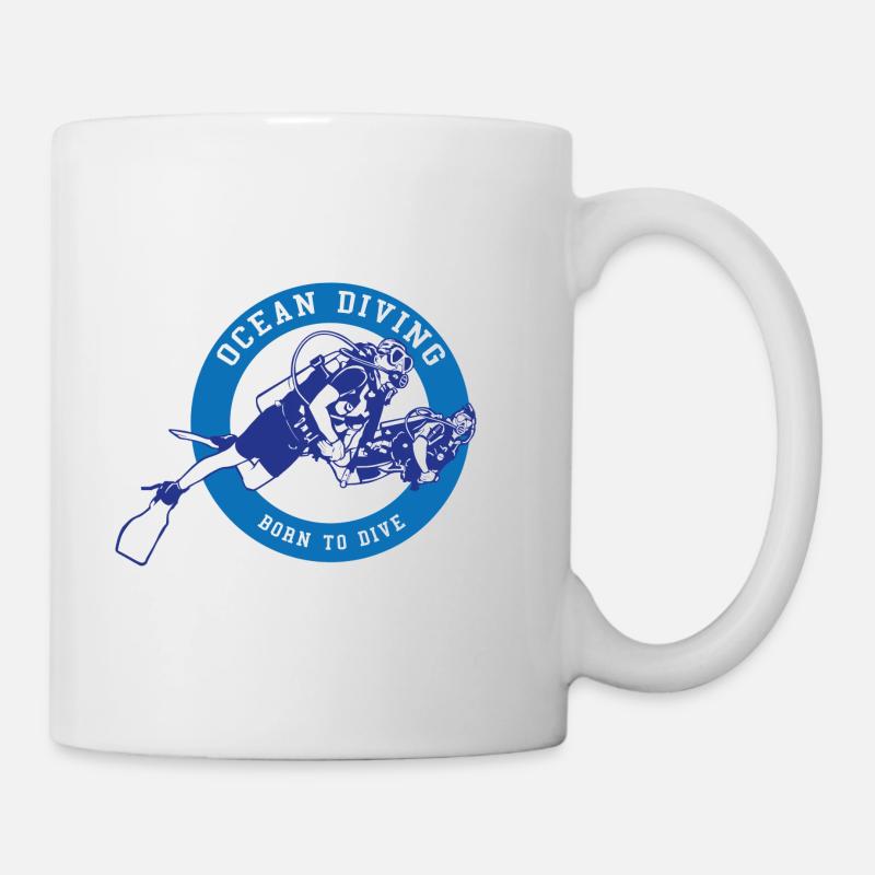Océan plongée - Mug blanc - blanc
