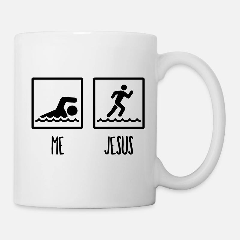 Walking over water Jesus gift - Mug - white