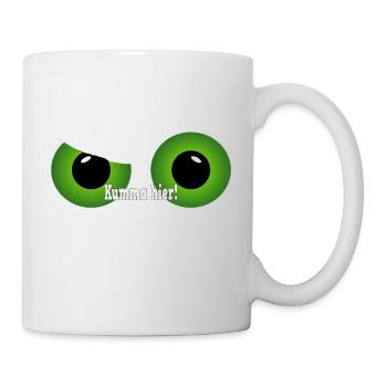 Ruhr pot green eyes - Mug - white - Right
