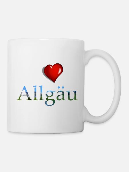 i love allgaeu, Allgäu, Ich liebe das Allgäu - Tasse - Weiß