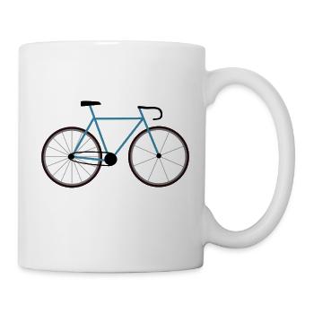 Fixie in Blau für den Triathlon - Tasse - Weiß - Rechts