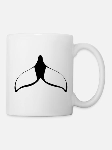 Flosse - Tasse - Weiß
