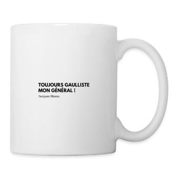 Citation Jacques Massu - Mug blanc - blanc - Droite