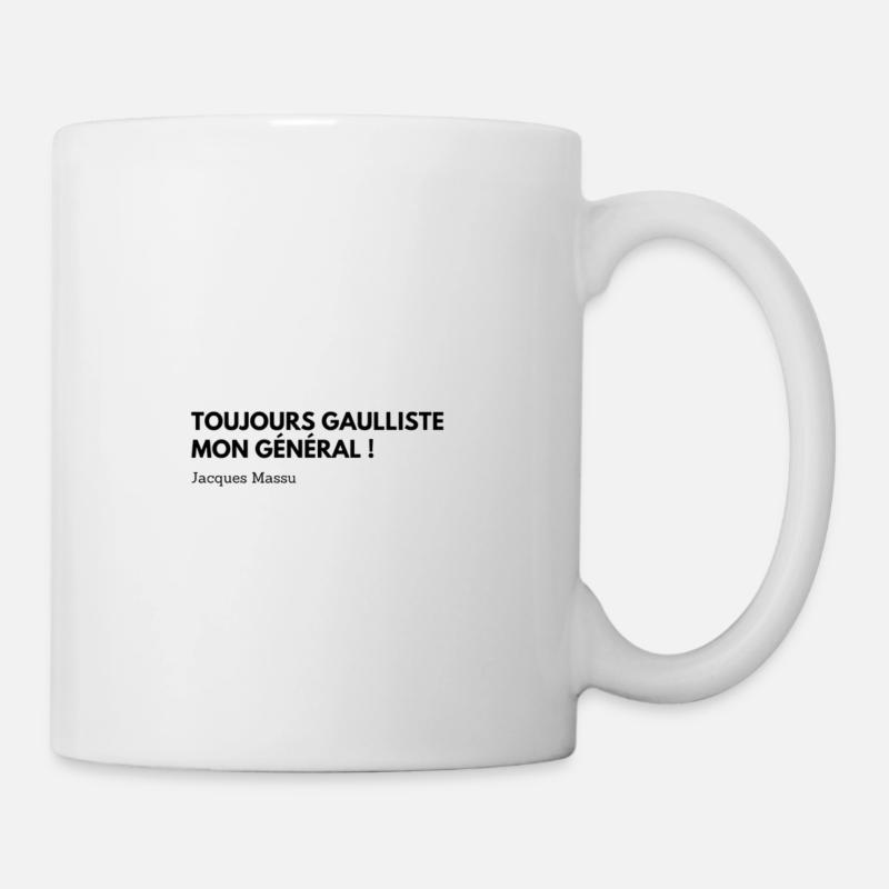 Citation Jacques Massu - Mug blanc - blanc
