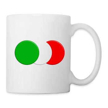 Drapeau italien - Mug blanc - blanc - Droite