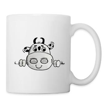 Cow looks - Mug - white - Right