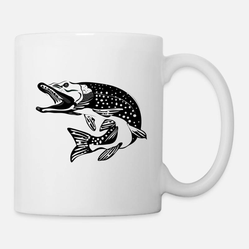 Hecht-Hecht - Tasse - Weiß