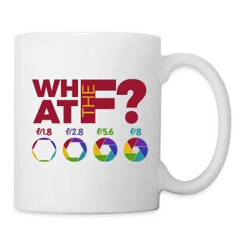 What The F? - Aperture exposure Photograph photographer - Mug - white - Right