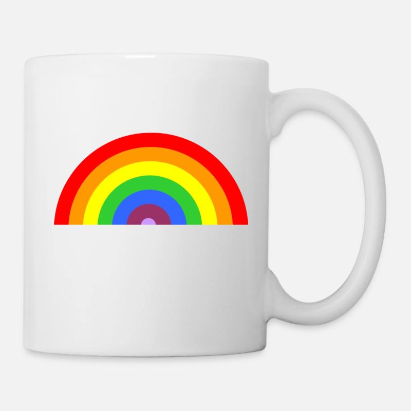 regenboog - Tasse - Weiß