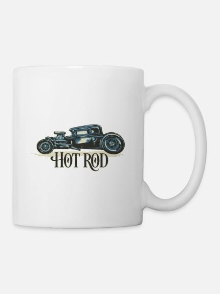 Hot Rod Vintage - Mug blanc - blanc