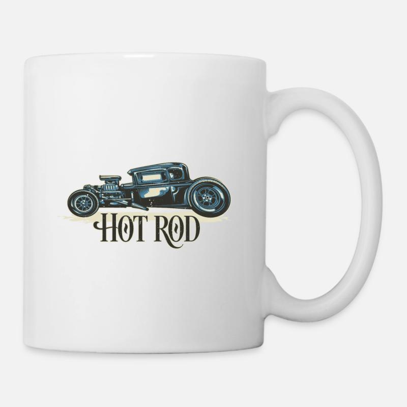 Hot Rod Vintage - Mug blanc - blanc