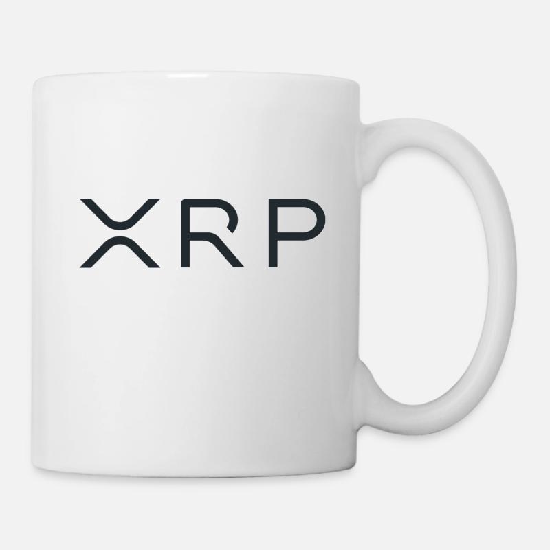 XRP Logo Vintage Bitcoin Quote Gift - Mug blanc - blanc