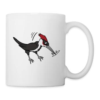 Lustiger Niedlicher Cooler Specht Vogel Vögel - Tasse - Weiß - Rechts