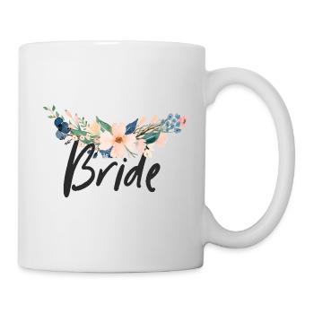 Bride - JGA - Floral series - Mug - white - Right