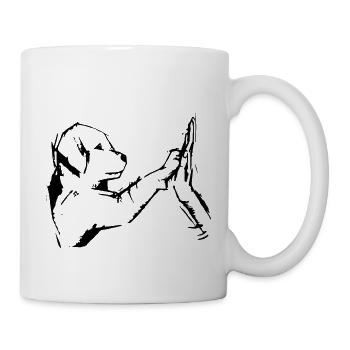 Liebeshund - Tasse - Weiß - Rechts