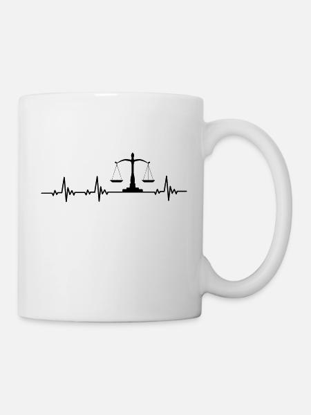 T-shirt cool de justice d'avocat - Mug blanc - blanc