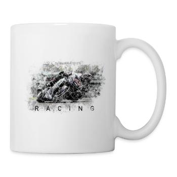 Moto GP - Motorrad Racing - Tasse - Weiß - Rechts