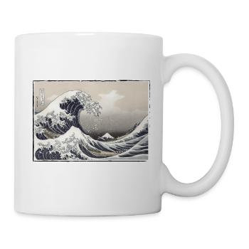 Die Welle - Tasse - Weiß - Rechts