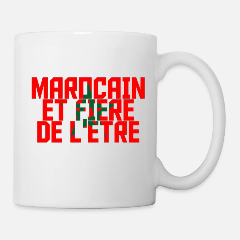 Marocain et fière de l'être - Mug blanc - blanc