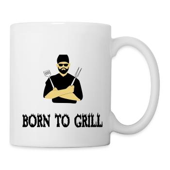 BBQ grilling - Mug - white - Right