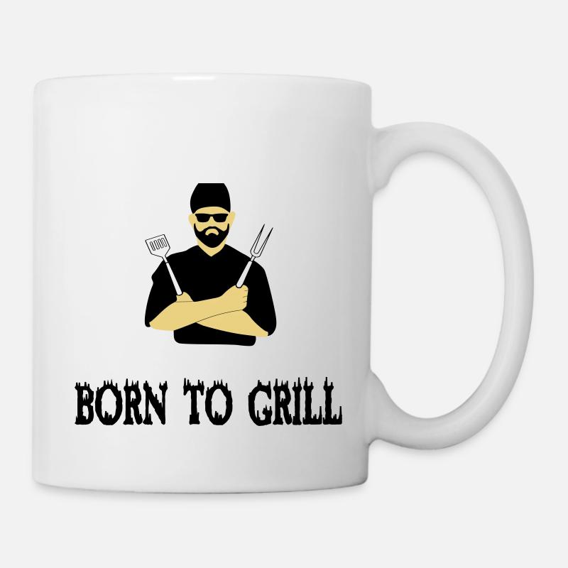 BBQ grilling - Mug - white