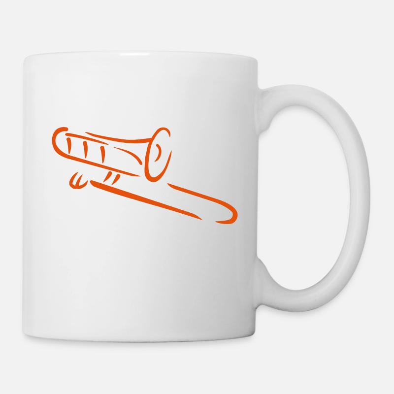 Posaune - Tasse - Weiß