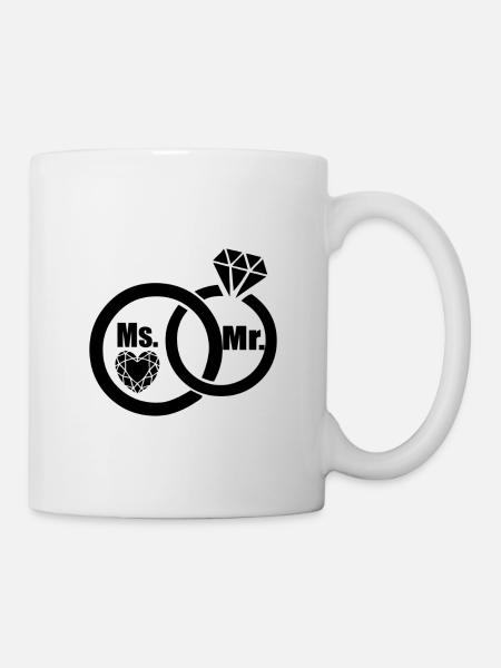 Hochzeit - Tasse - Weiß