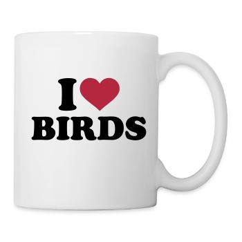 I love birds - Mug - white - Right