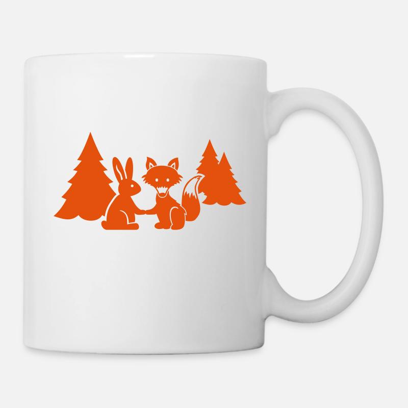 Fuchs Hase - Tasse - Weiß