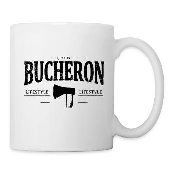 Bûcheron - Mug blanc - blanc - Droite