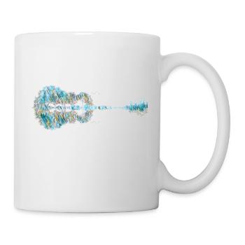 Gitarre Natur - Tasse - Weiß - Rechts