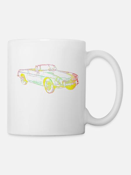 Oldtimer car - Mug - white
