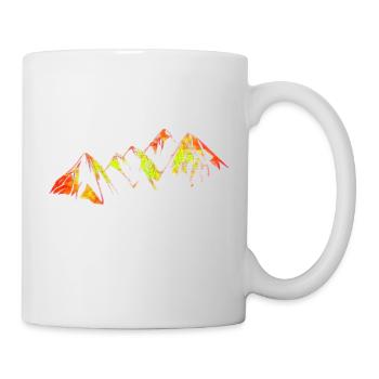Colorful mountain range - Mug - white - Right