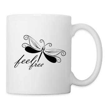 Libelle - Tasse - Weiß - Rechts