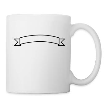 Banner label template for designers - Mug - white - Right