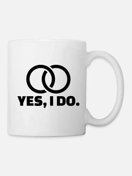 Heiratsantrag - Tasse - Weiß
